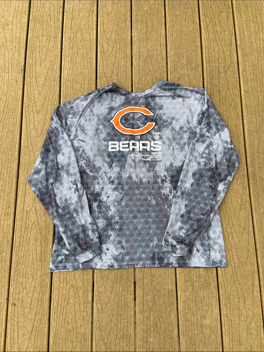 Chicago Bears Reebok Long-Sleeve Performance T-Shirt Size XL